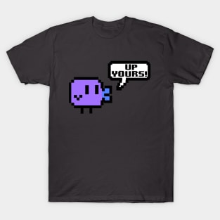 Cute Pixel Bird - Up Yours! T-Shirt